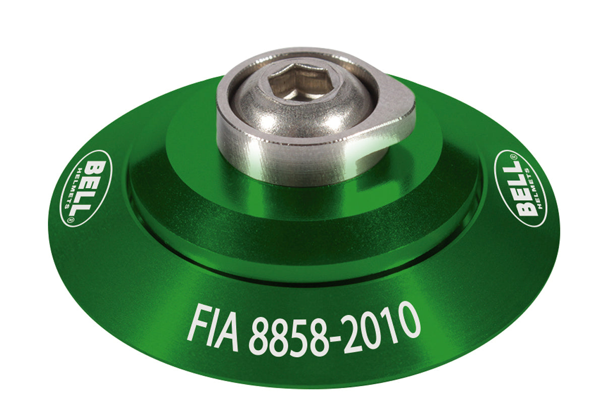 BELL 2100004 HANS clip set, FIA 8858-2010, green Photo-0