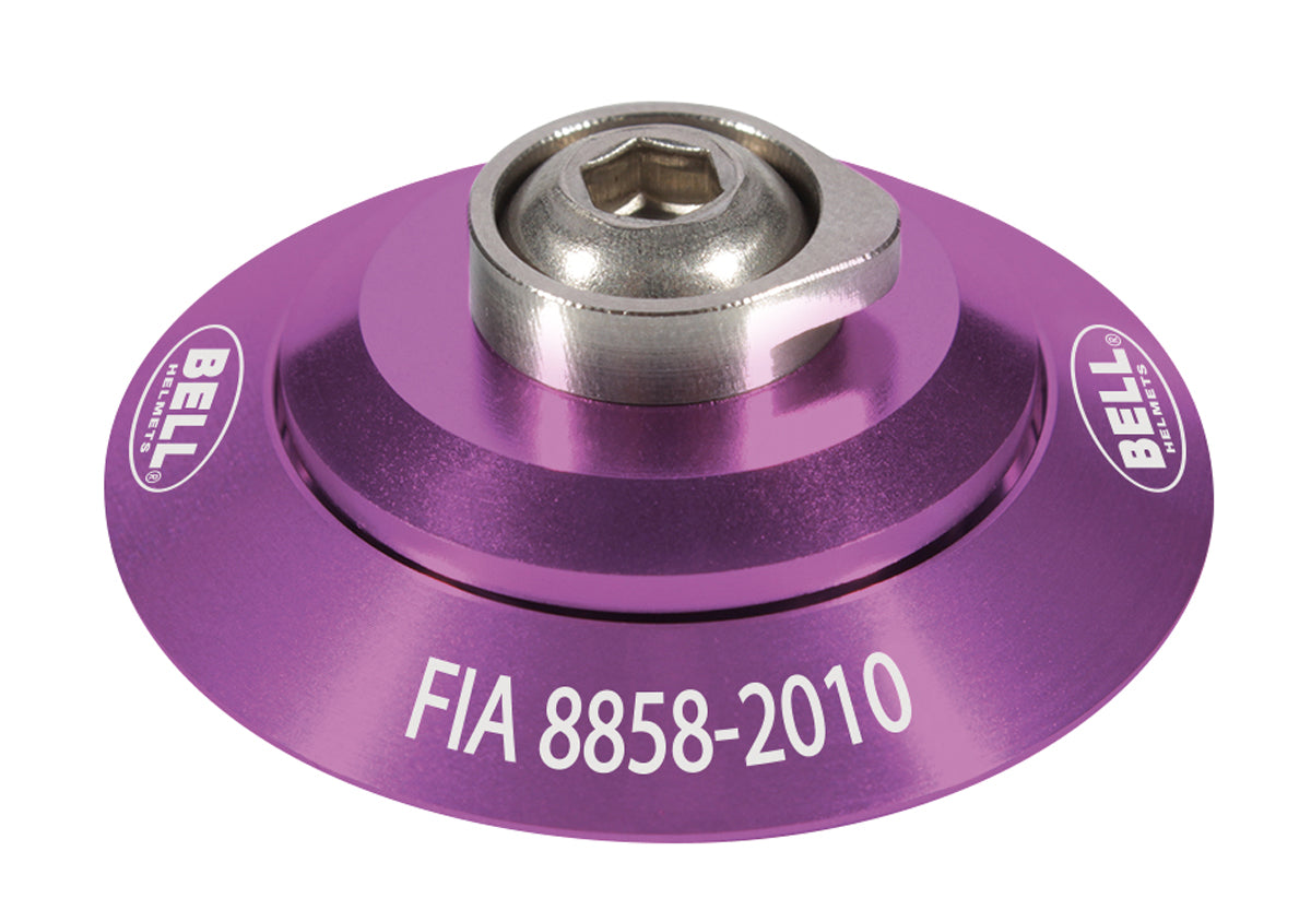 BELL 2100006 HANS clip set, FIA 8858-2010, pink Photo-0