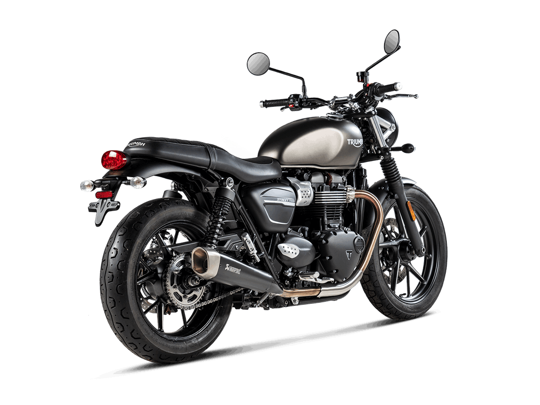 AKRAPOVIC S-T9SO2-HCQTBL Slip-On Line (Titanium) Triumph Street Twin 2016 - 2020 Photo-2