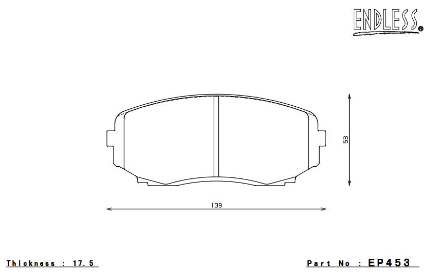 ENDLESS EP453MA45B Front brake pads MAZDA CX-7/CX-9 (07-12) Photo-0