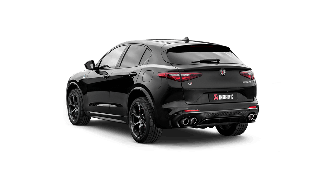 AKRAPOVIC S-AR/TI/6H Slip-On Line (Titanium) ALFA ROMEO Stelvio Quadrifoglio 2017-2020 Photo-2