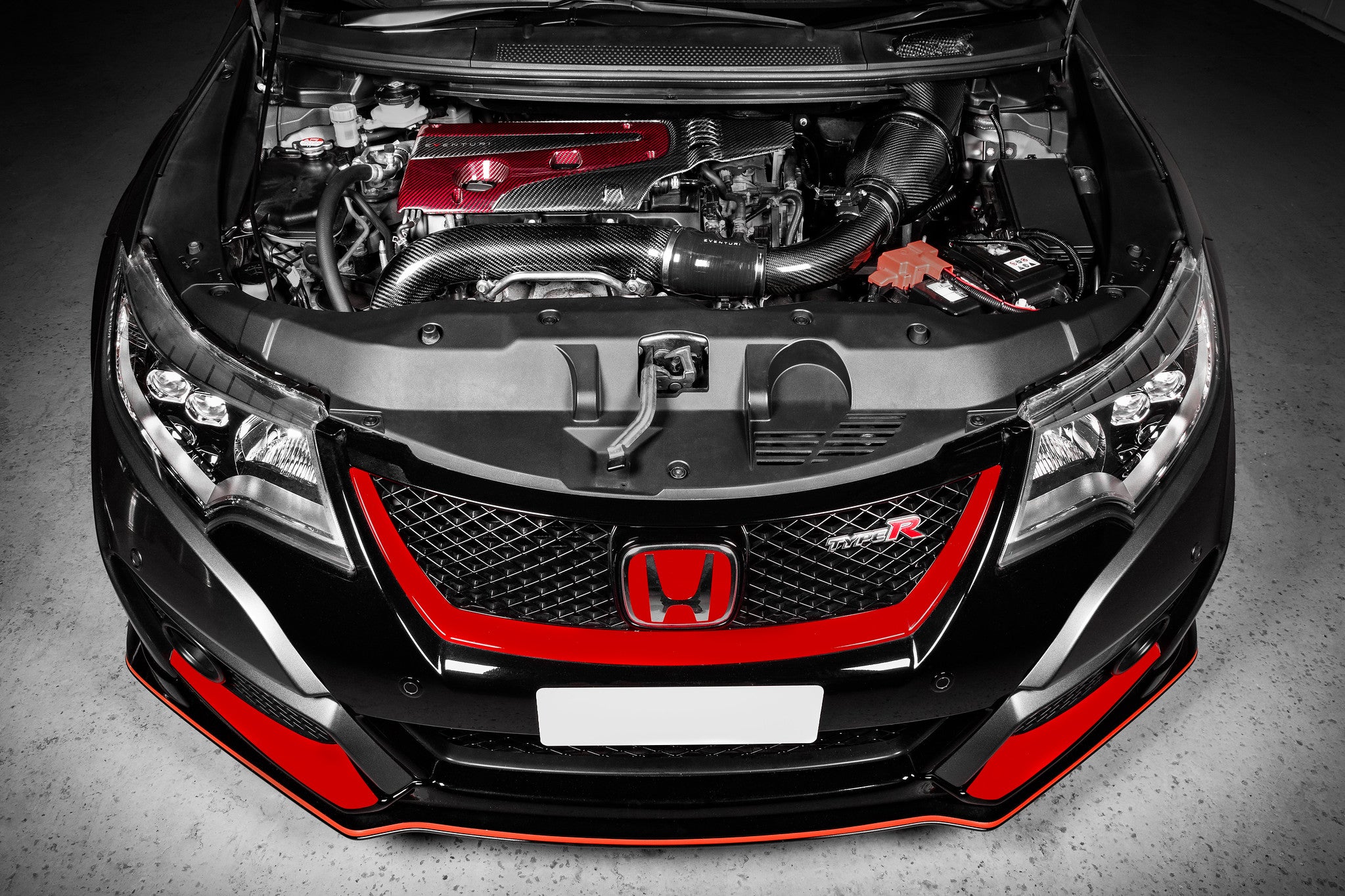 EVENTURI EVE-FK8FK2-ENG Carbon Engine Cover HONDA FK8 FK2 Photo-2