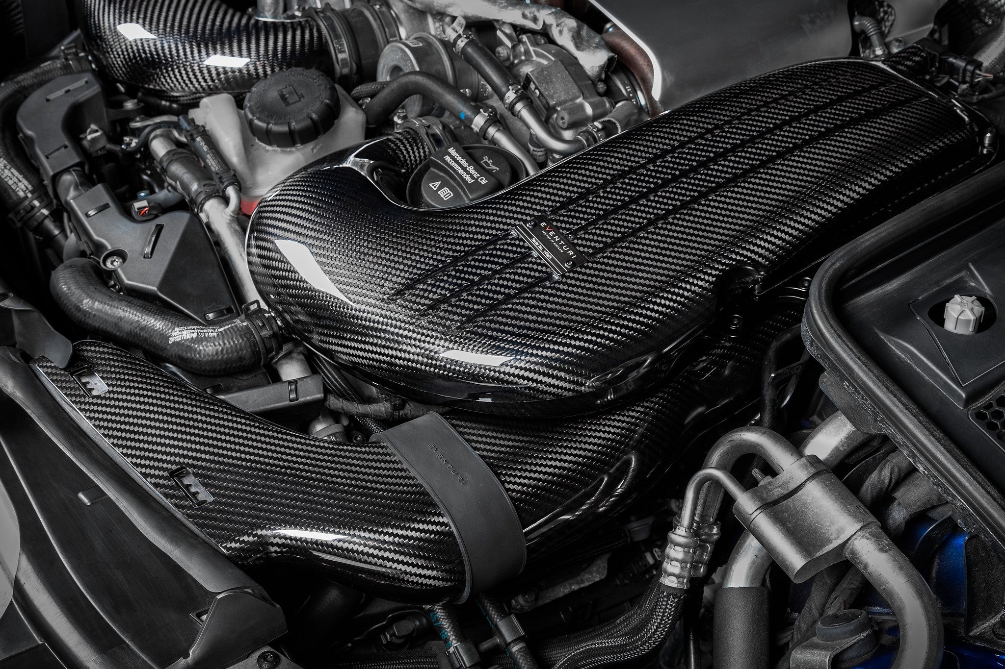 EVENTURI EVE-C63S-DCT Carbon Ducts for EVE-C63S-CF-INT System (Ver. 1 with Rubber Tubes) Photo-3