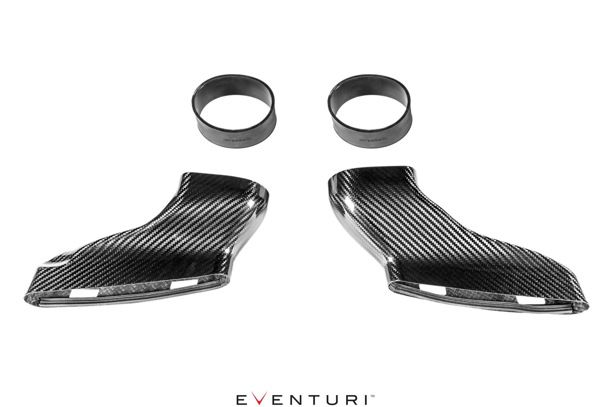 EVENTURI EVE-C63S-DCT Carbon Ducts for the EVE-C63S-CF-INT System (Ver. 1 with Rubber Tubes) Photo-0