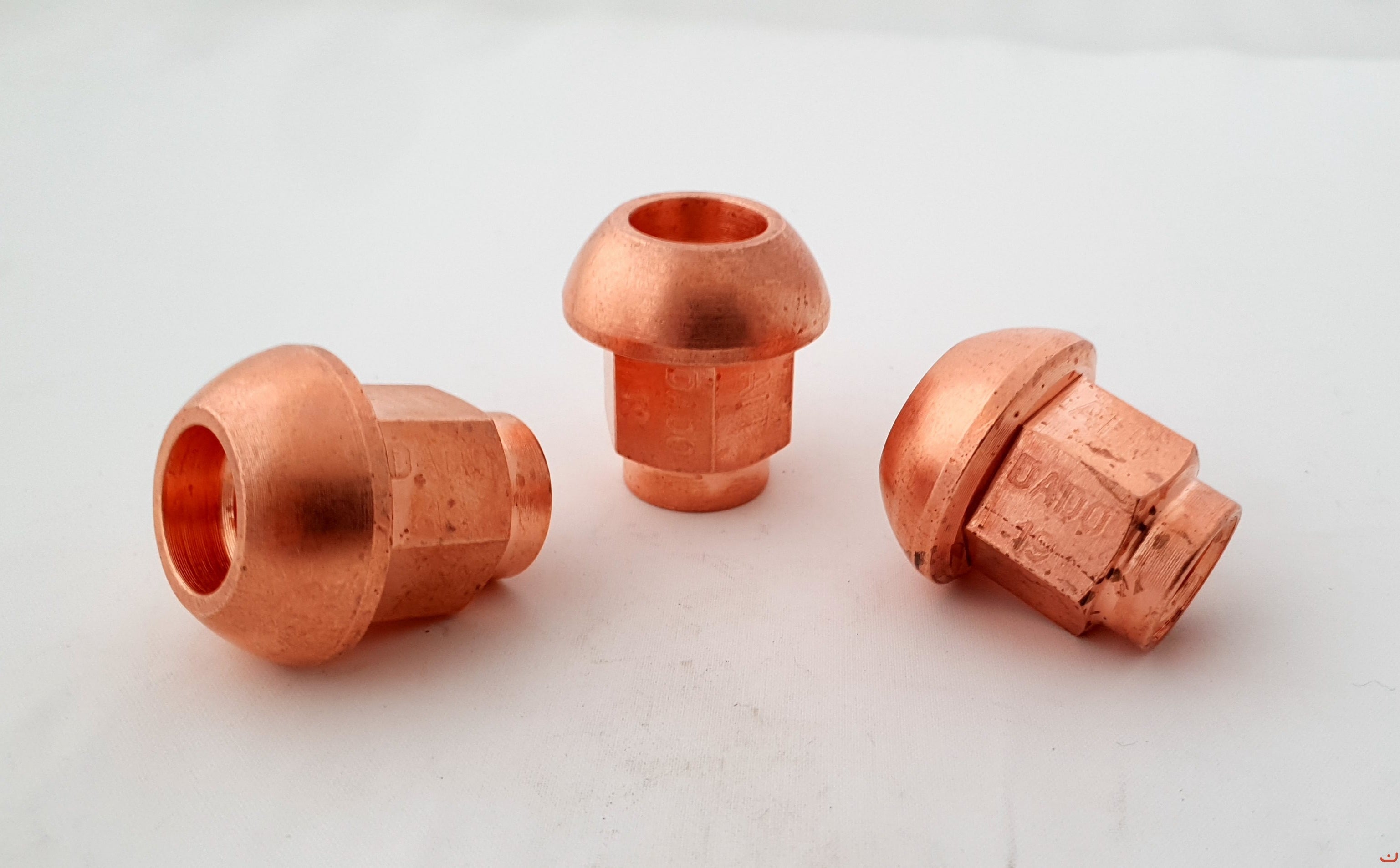 A.I.TECH AIT-DADO-19 Steel coppered nut 12x1,5, ex 17mm, o.d. 25mm, spherical SEAT, total lenght 27mm Photo-0