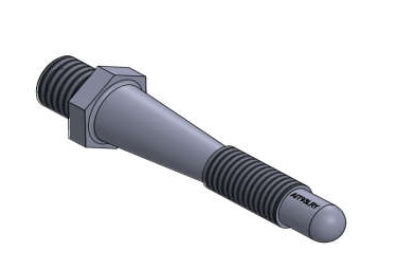 A.I.TECH AIT-93LRY Wheel stud 12x1,25 - 14x1,5 L. 87 ex 20mm for LANCIA Rally Photo-0