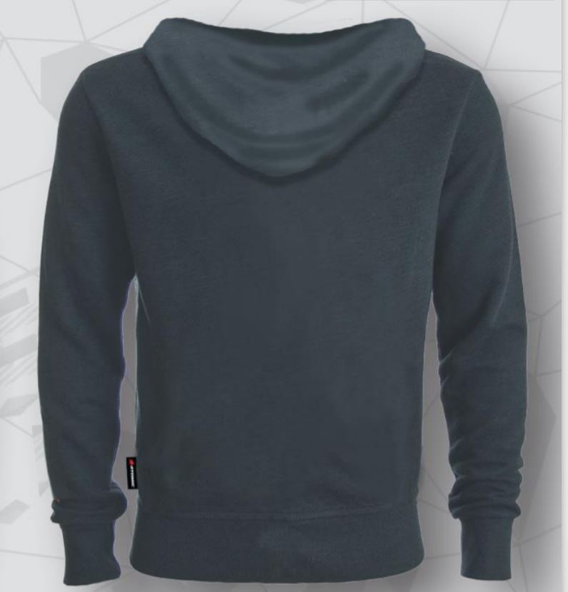 ATOMIC MOTORSPORT COLLECTION AMC-003-XXL Lightweight Full-Zip Hoodie, dark grey, size XXL Photo-1