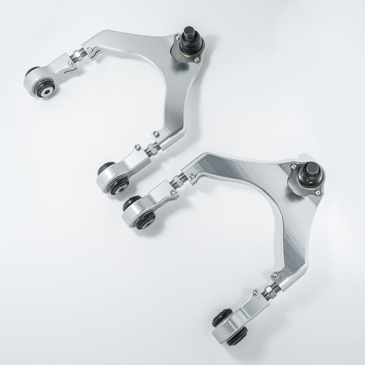 UNPLUGGED PERFORMANCE UP-M3MY-315-1.4 Billet Adjustable Front Upper Control Arm Set - Ultimate Edition for TESLA Model 3 / Model Y Photo-0