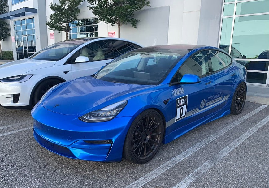 UNPLUGGED PERFORMANCE UP-M3-303-3.1 Ascension Side Skirts, Autoclaved PFRP for TESLA Model 3 Photo-0