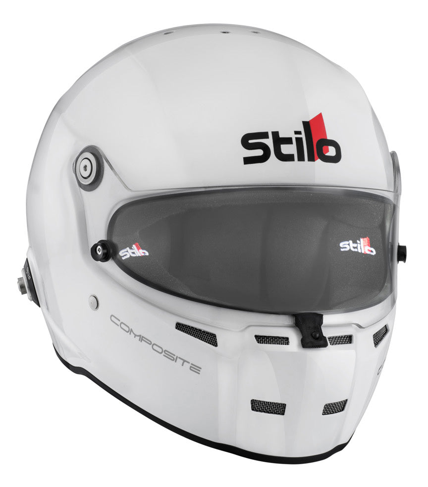 STILO AA0710AG2T570101 ST5 FN Composite Racing full face helmet, HANS, SA2020/FIA, white/black, size 57 Photo-1
