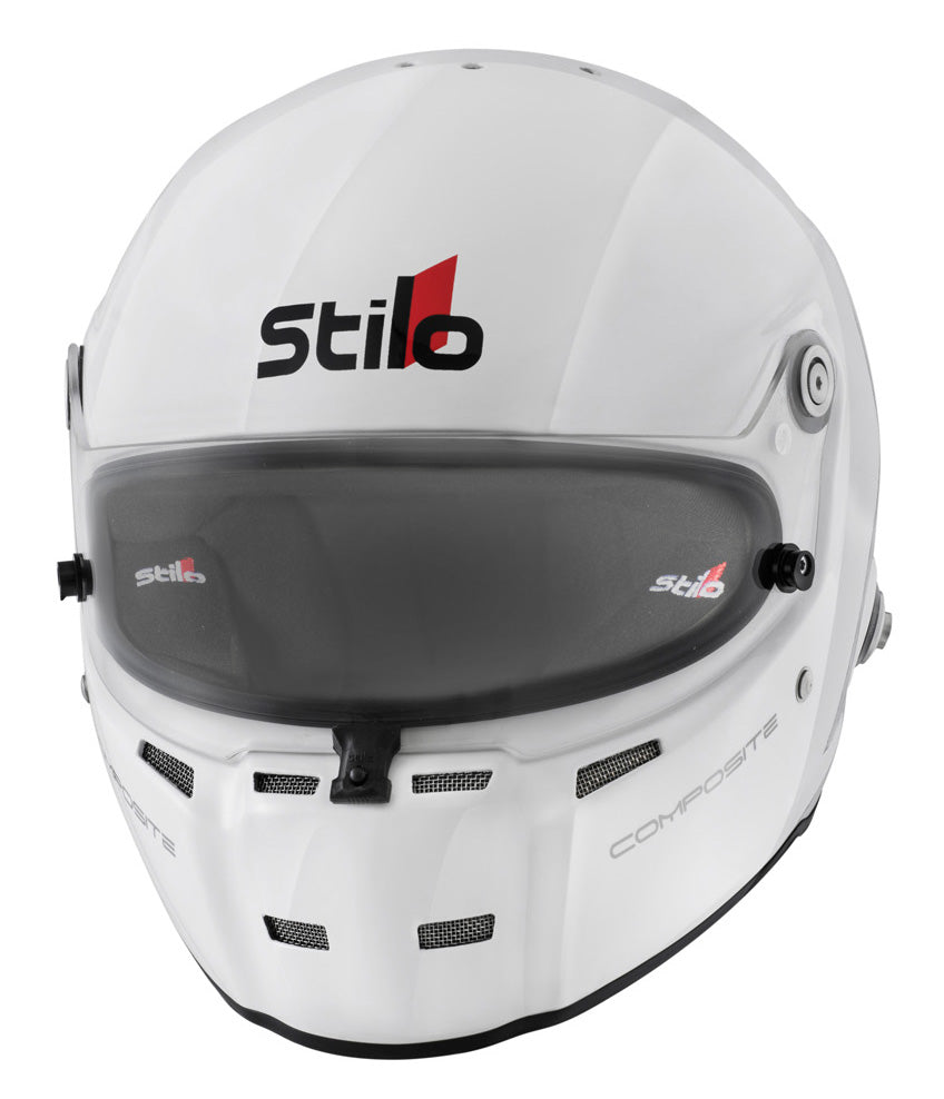 STILO AA0710AG2T630101 ST5 FN Composite Racing full face helmet, HANS, SA2020/FIA, white/black, size 63 Photo-0