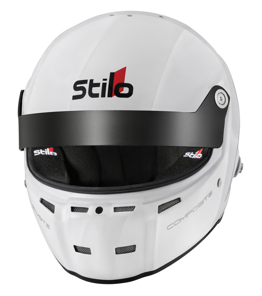STILO AA0712AG2T540101 ST5GT N COMPOSITE Racing full face helmet, HANS, SA2020/FIA, white/black, size 54 Photo-0