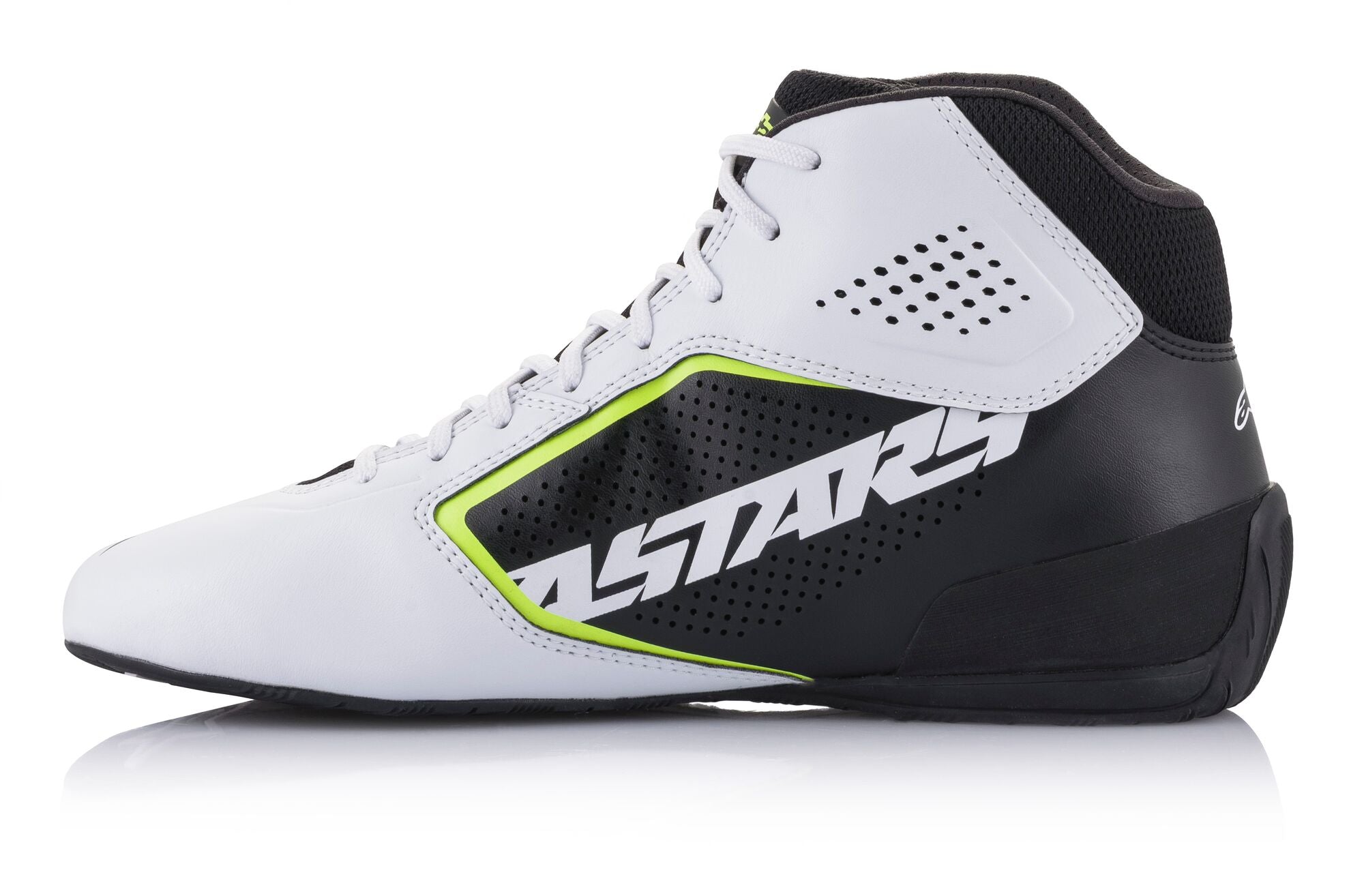 ALPINESTARS 2711521_215_7,5 Karting shoes TECH-1 K START V2, white/black/yellow fluo, Size 40 Photo-2