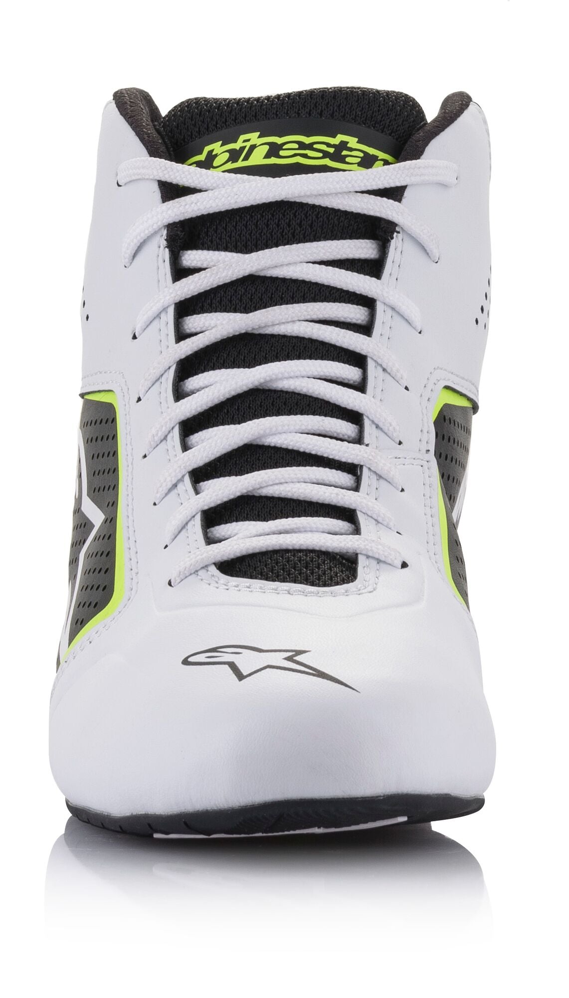 ALPINESTARS 2711521_215_6 Karting shoes TECH-1 K START V2, white/black/yellow fluo, Size 38 Photo-1