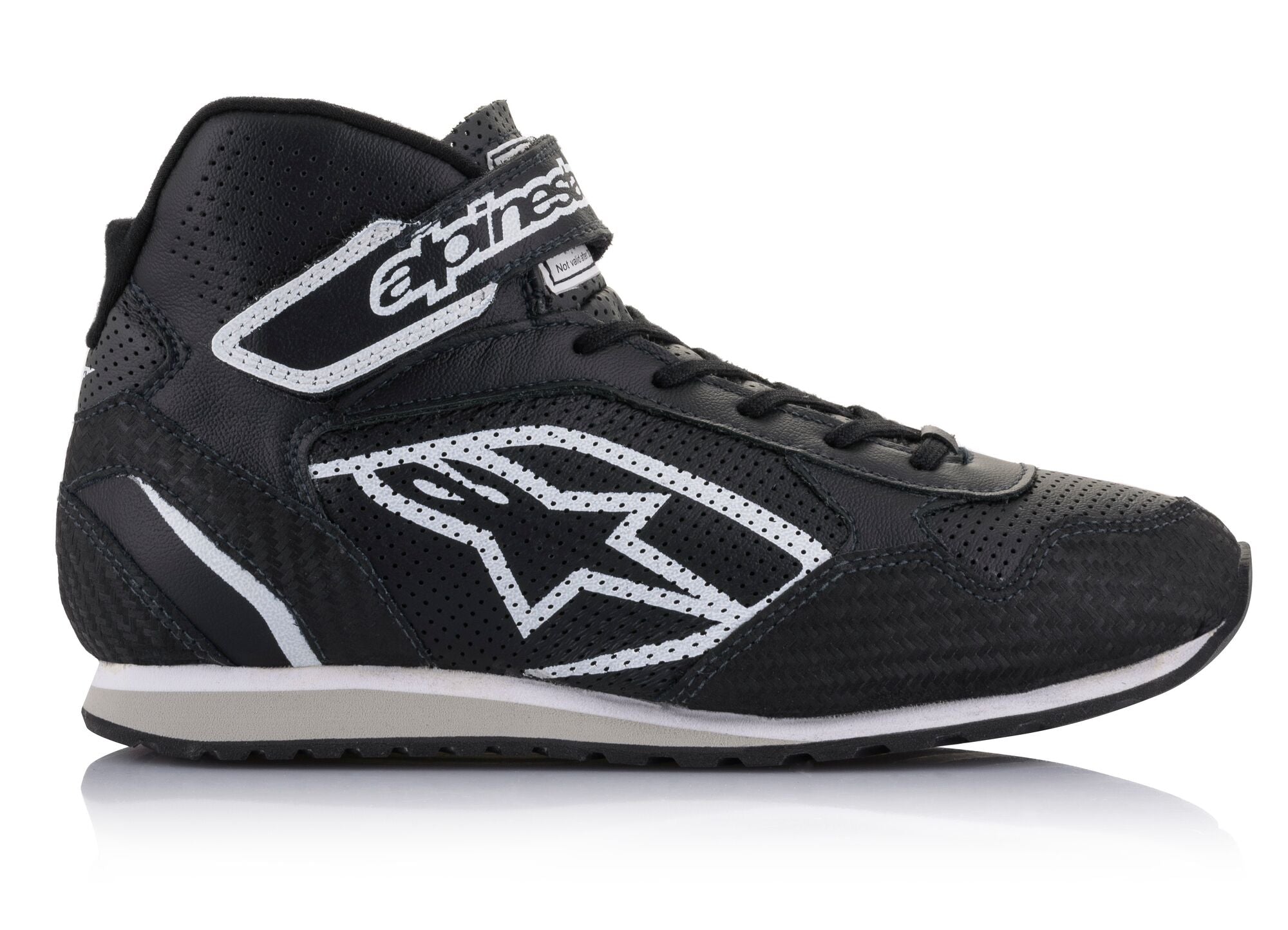 ALPINESTARS 2719021_12_8,5 Mechanic's shoes RADAR, FIA 8856-2018, black/white, Size 41 Photo-1