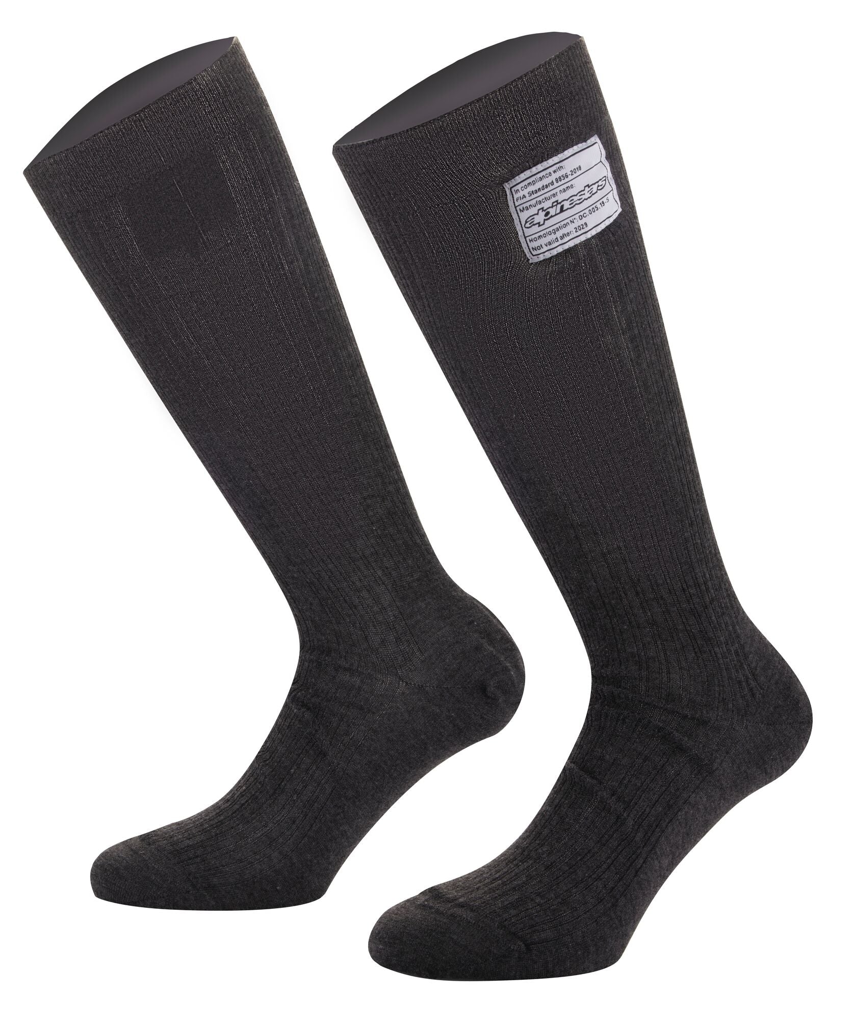 ALPINESTARS 4704021_10_L RACE V4 Racing socks, FIA 8856-2018, black, Size L Photo-0