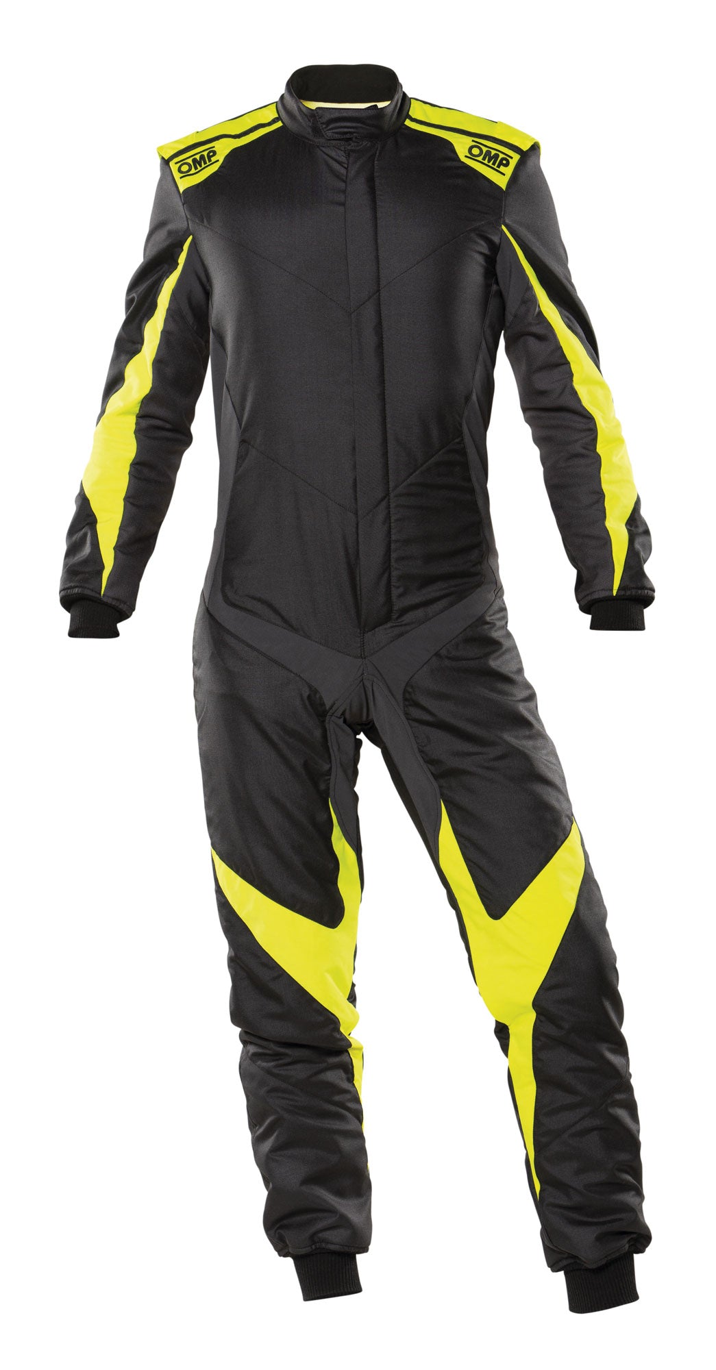 OMP IA0-1861-A01-178-62 (IA0186117862) Racing suit ONE EVO X, FIA 8856-2018, antracite/yellow fluo, size 62 Photo-0
