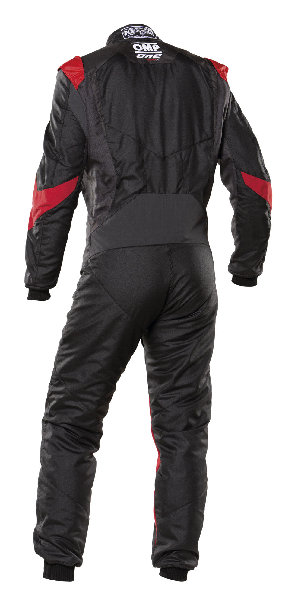 OMP IA0-1861-A01-073-58 (IA0186107358) Racing suit ONE EVO X, FIA 8856-2018, black/red, size 58 Photo-1