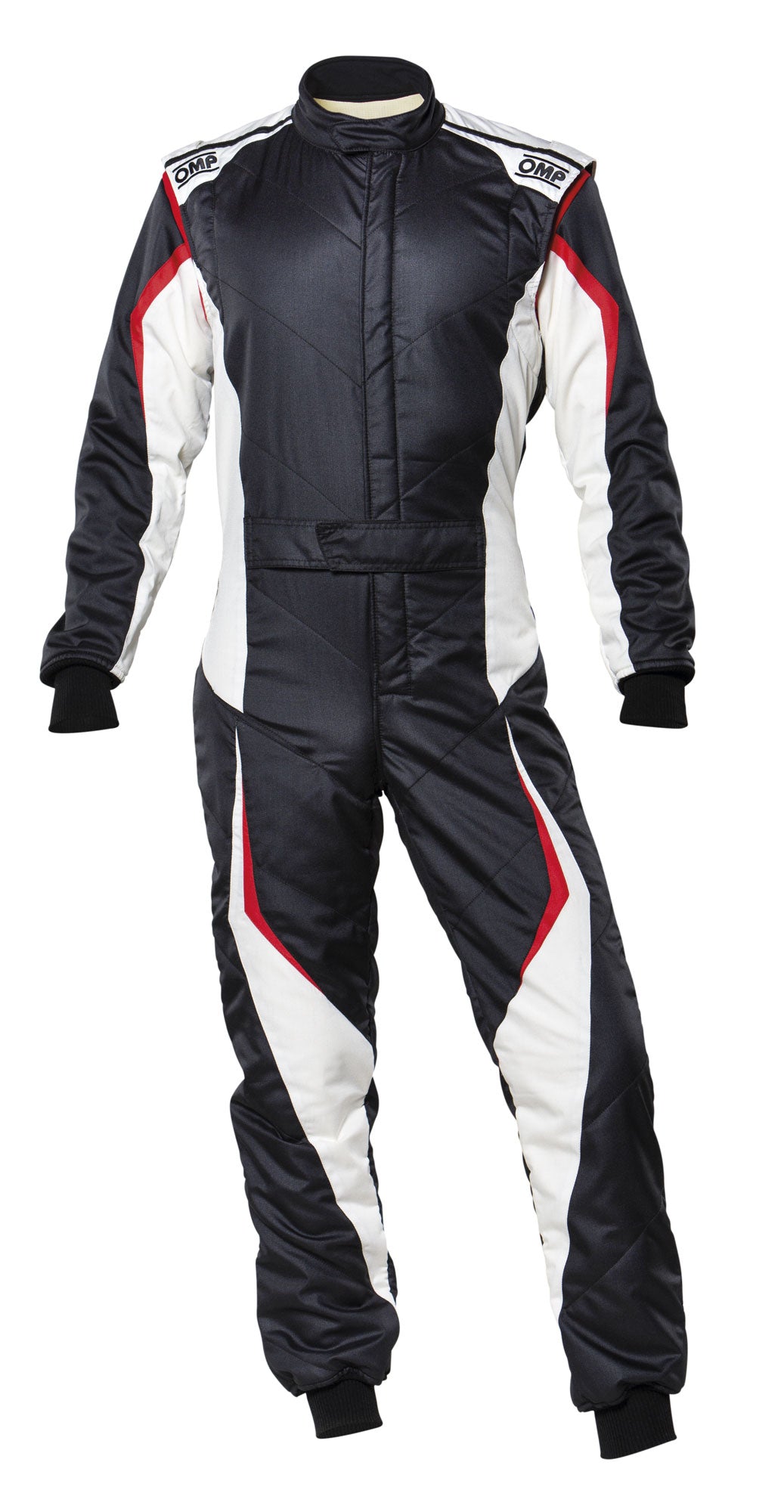OMP IA0-1859-B01-076-60 (IA01859E07660) Racing suit TECNICA EVO MY2021, FIA 8856-2018, black/white, size 60 Photo-0