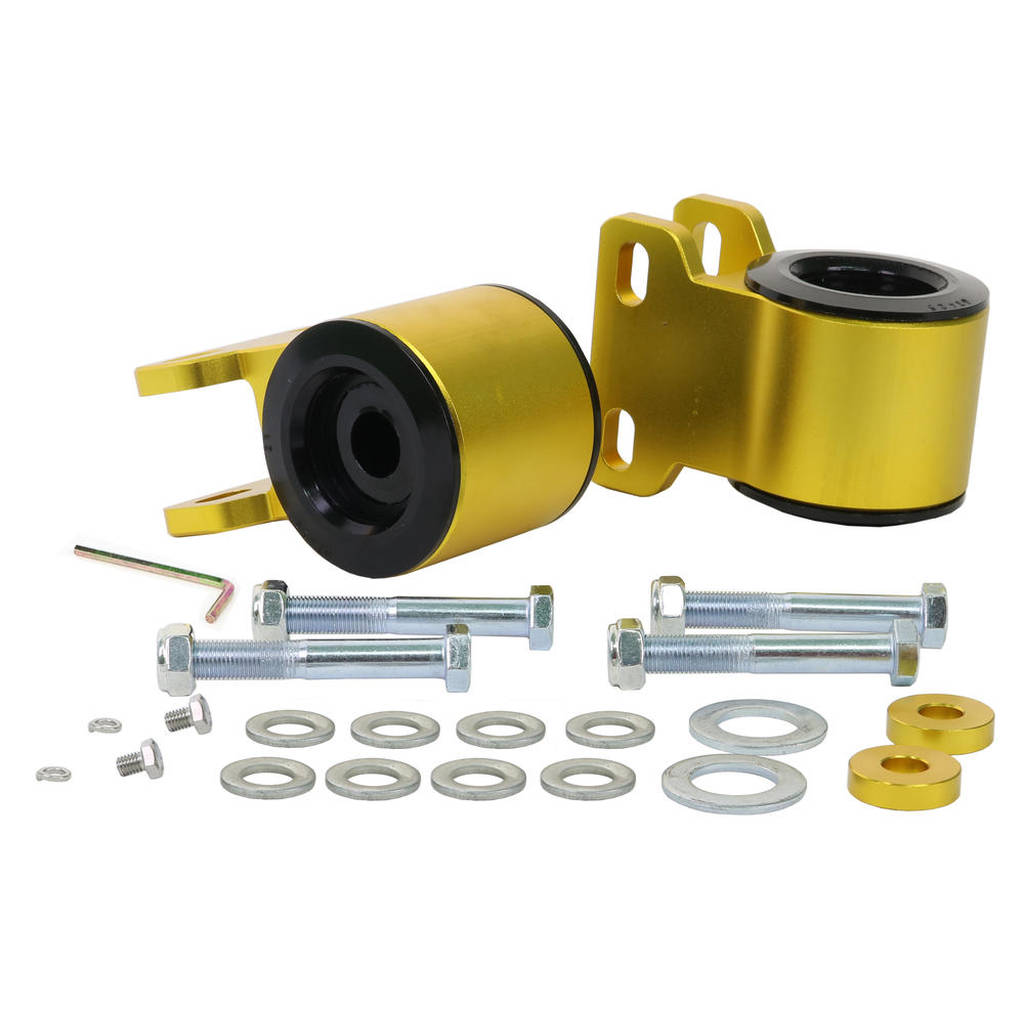 WHITELINE KCA428 Front Lower Inner Rear Bushings Offset Caster Kit for Ford Focus, Mazda3/Volvo C30, S40 Photo-0