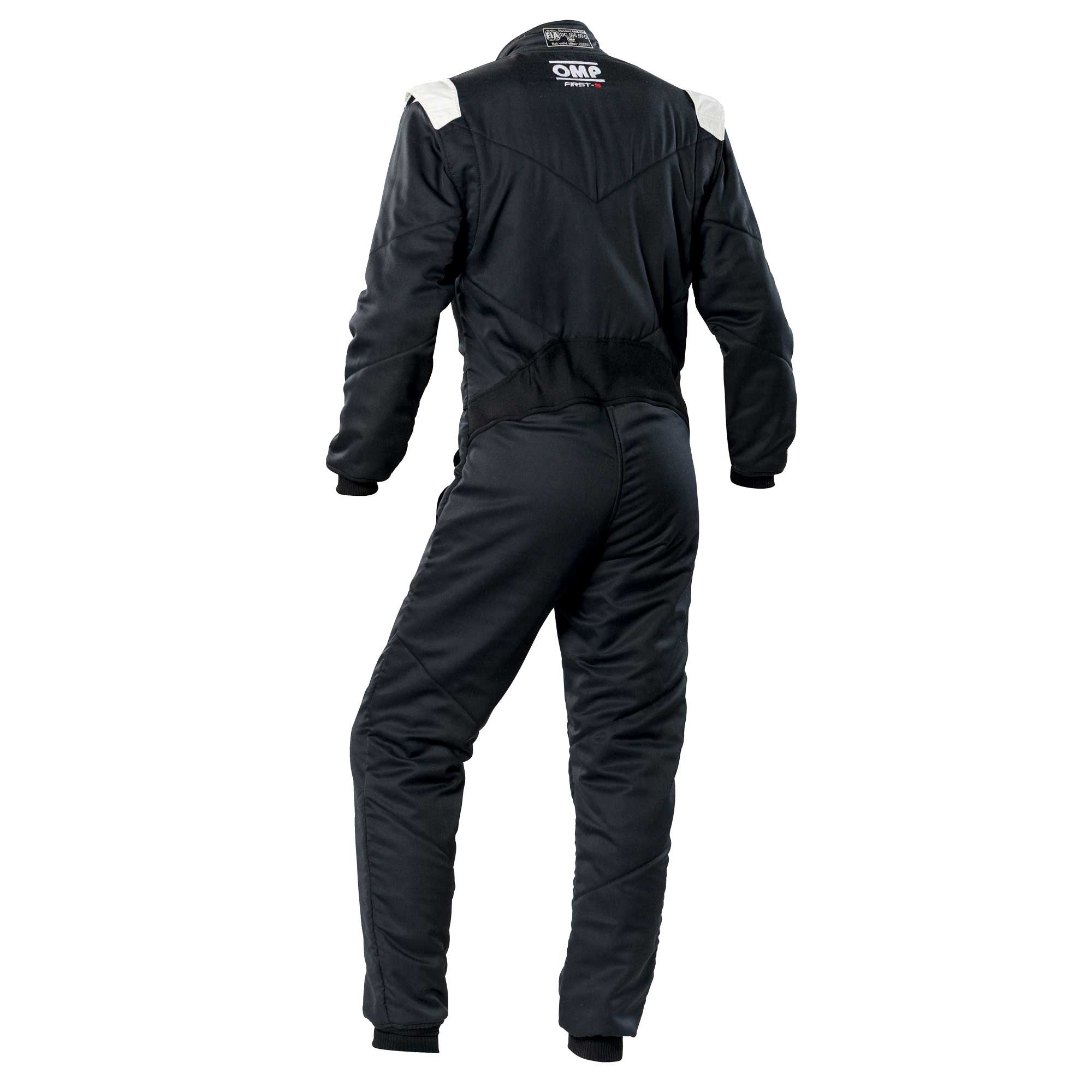 OMP IA0-1828-E01-071-50 (IA01828D07150) Racing suit FIRST-S MY2020, FIA 8856-2018, black, size 50 Photo-1
