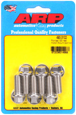 ARP 490-3102 Motor Mount Bolt Kit for Pontiac V8. hex Photo-0