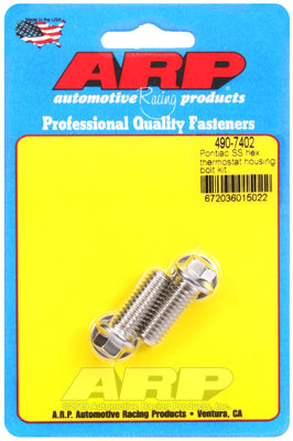 ARP 490-7402 Thermostat Housing Bolt Kit for Pontiac. SS. hex Photo-0