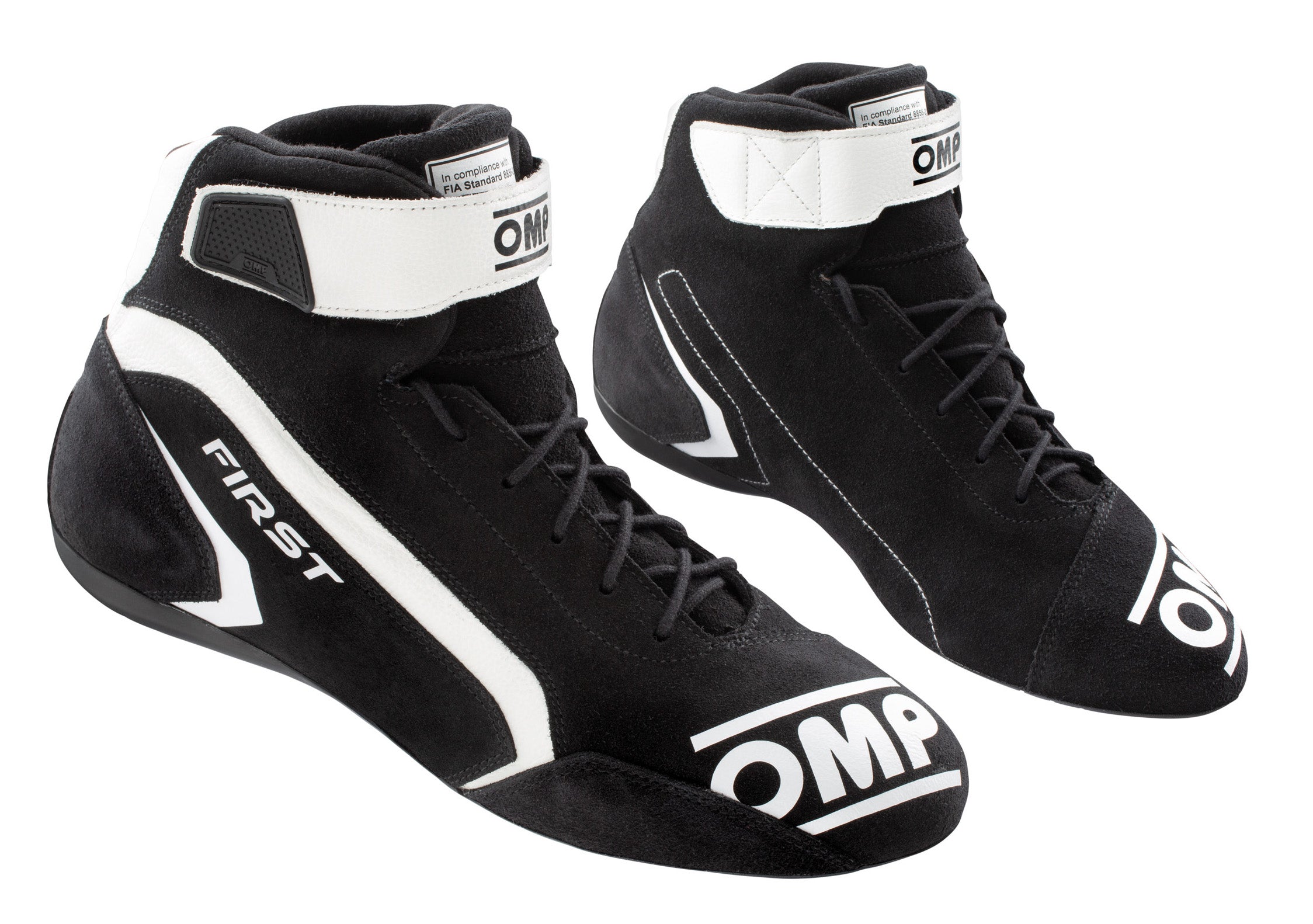 OMP IC0-0824-A01-071-43 (IC/82407143) FIRST my2021 Racing shoes, FIA 8856-2018, black, size 43 Photo-0