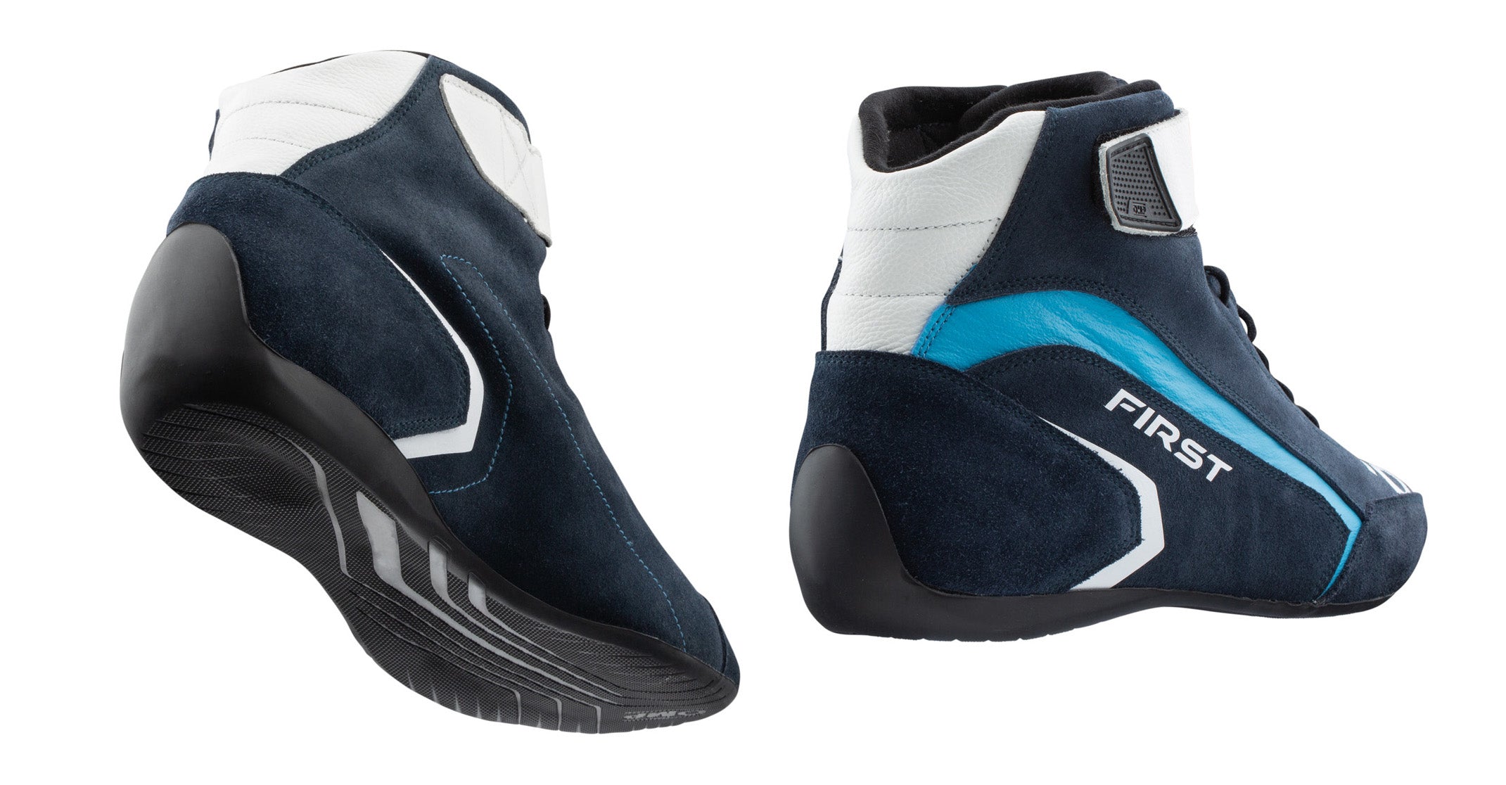 OMP IC0-0824-A01-242-40 (IC/82424240) FIRST my2021 Racing shoes, FIA 8856-2018, blue/cyan, size 40 Photo-1