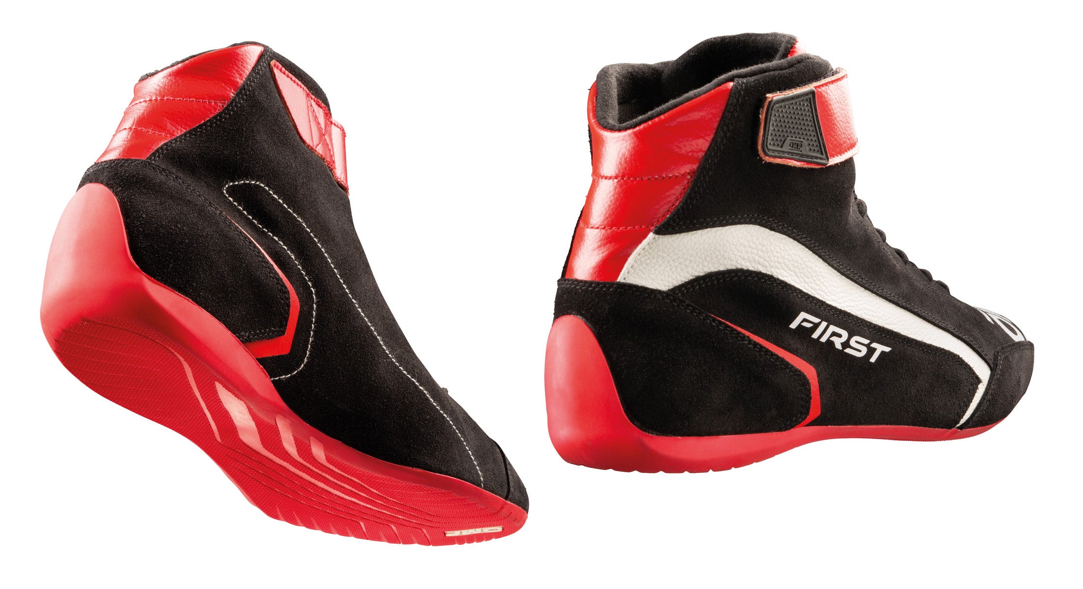 OMP IC0-0824-A01-073-38 (IC/82407338) FIRST my2021 Racing shoes, FIA 8856-2018, red/black, size 38 Photo-1