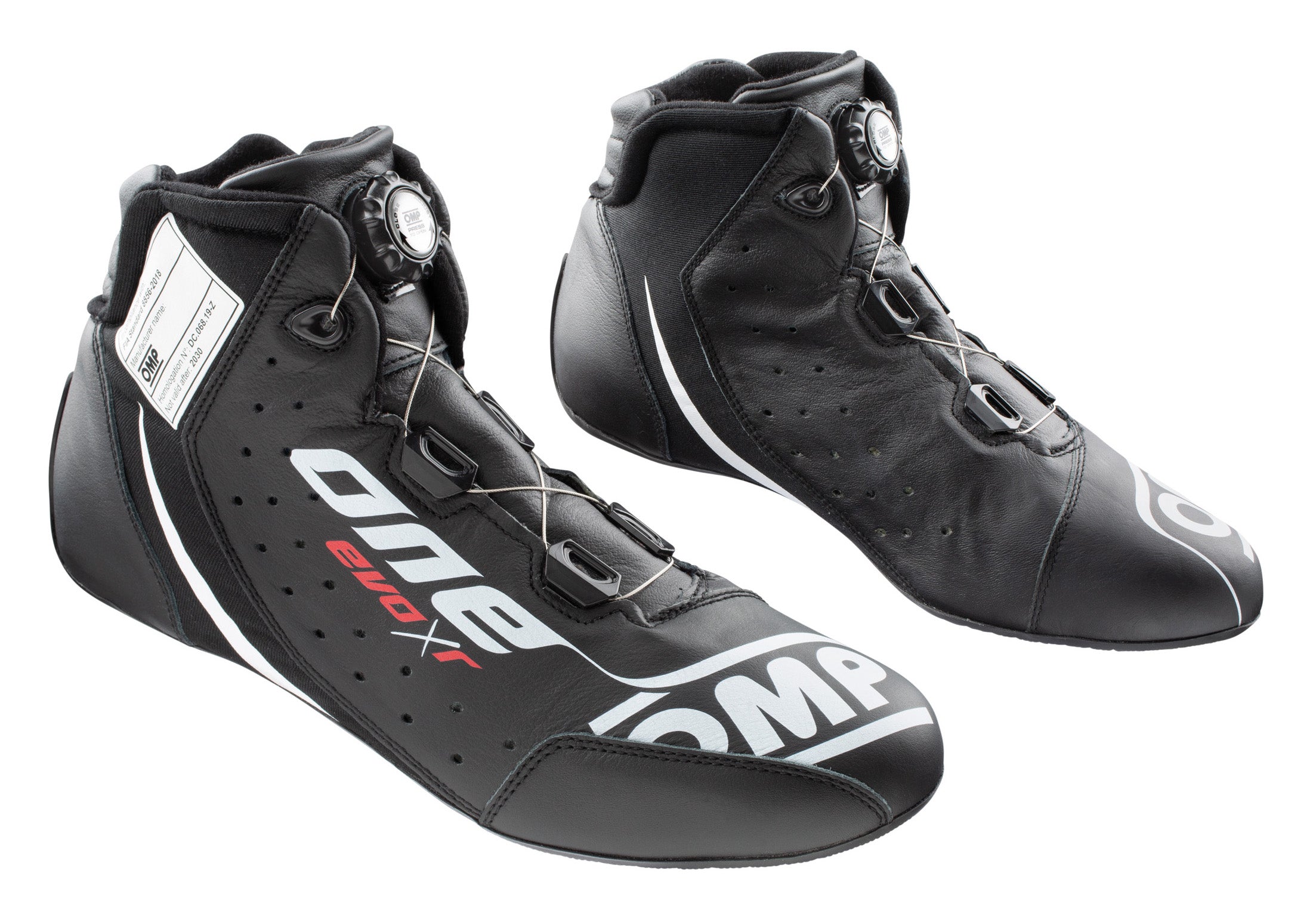 OMP IC0-0805-B01-071-48 (IC/805E07148) ONE EVO X R Racing shoes, FIA 8856-2018, black, size 48 Photo-0