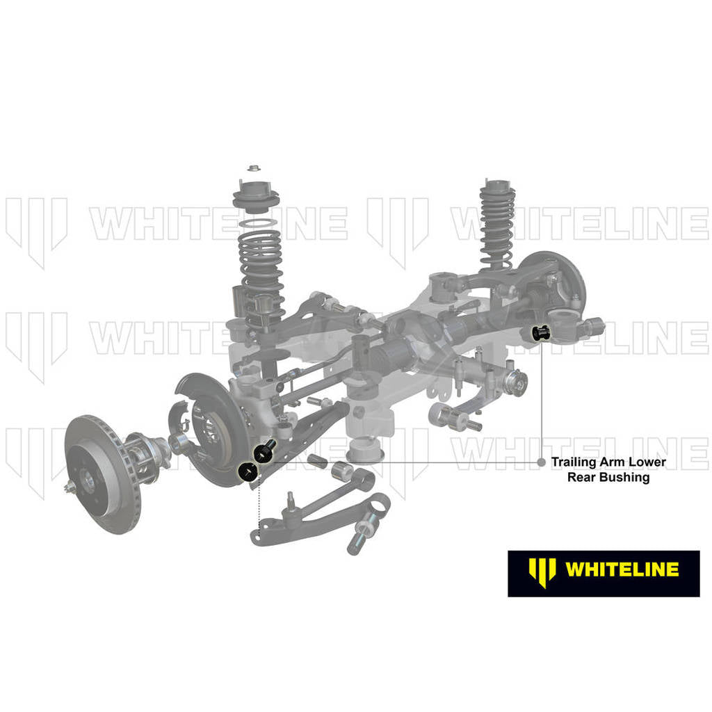 WHITELINE W63420 Trailing Arm Bushings to Improve Stability/Reduce Tire Wear Photo-1