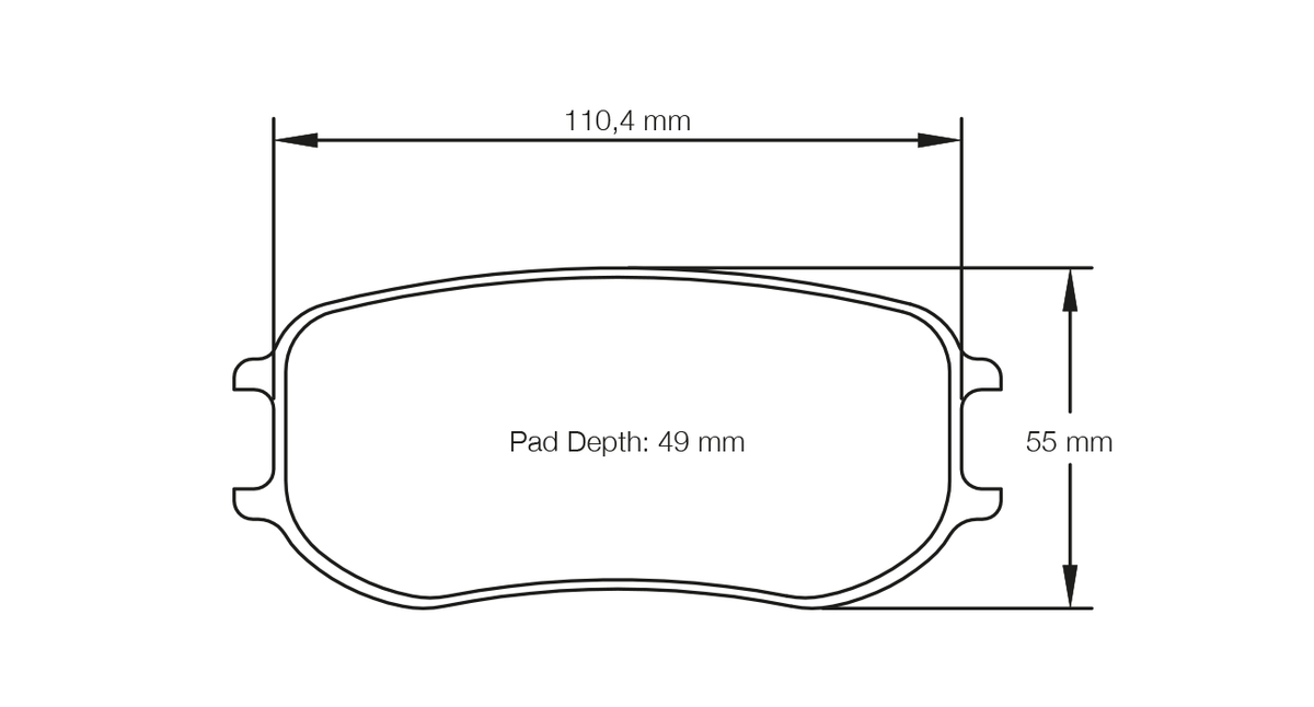 PAGID 4921-RSL1 Rear Brake Pads for PORSCHE 991 GT3 Cup MR / Cayman GT4 MR (PFC brakes 22/20 mm) Photo-0