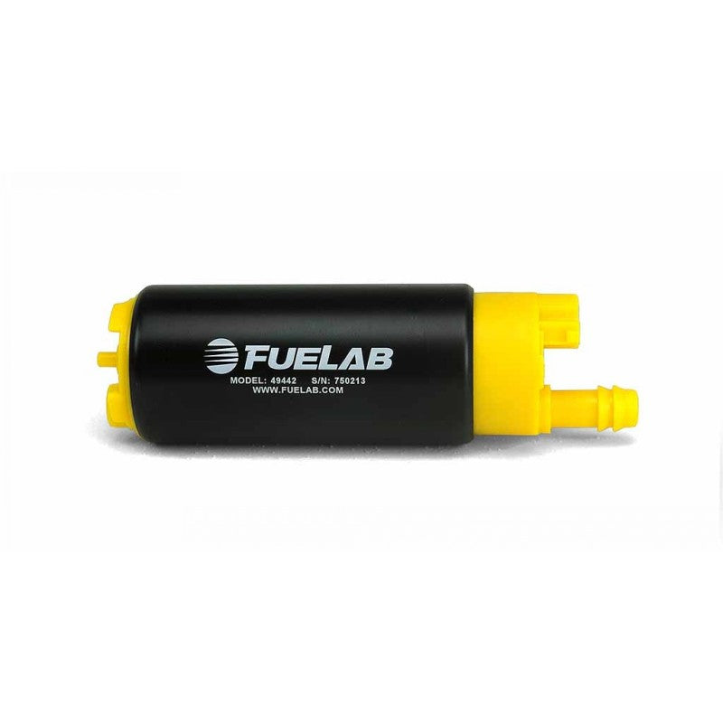 FUELAB 49442 In-Tank Fuel Pump (340 LPH @ 3 bar, 13.5v) Inlet Inline with Outlet Photo-0