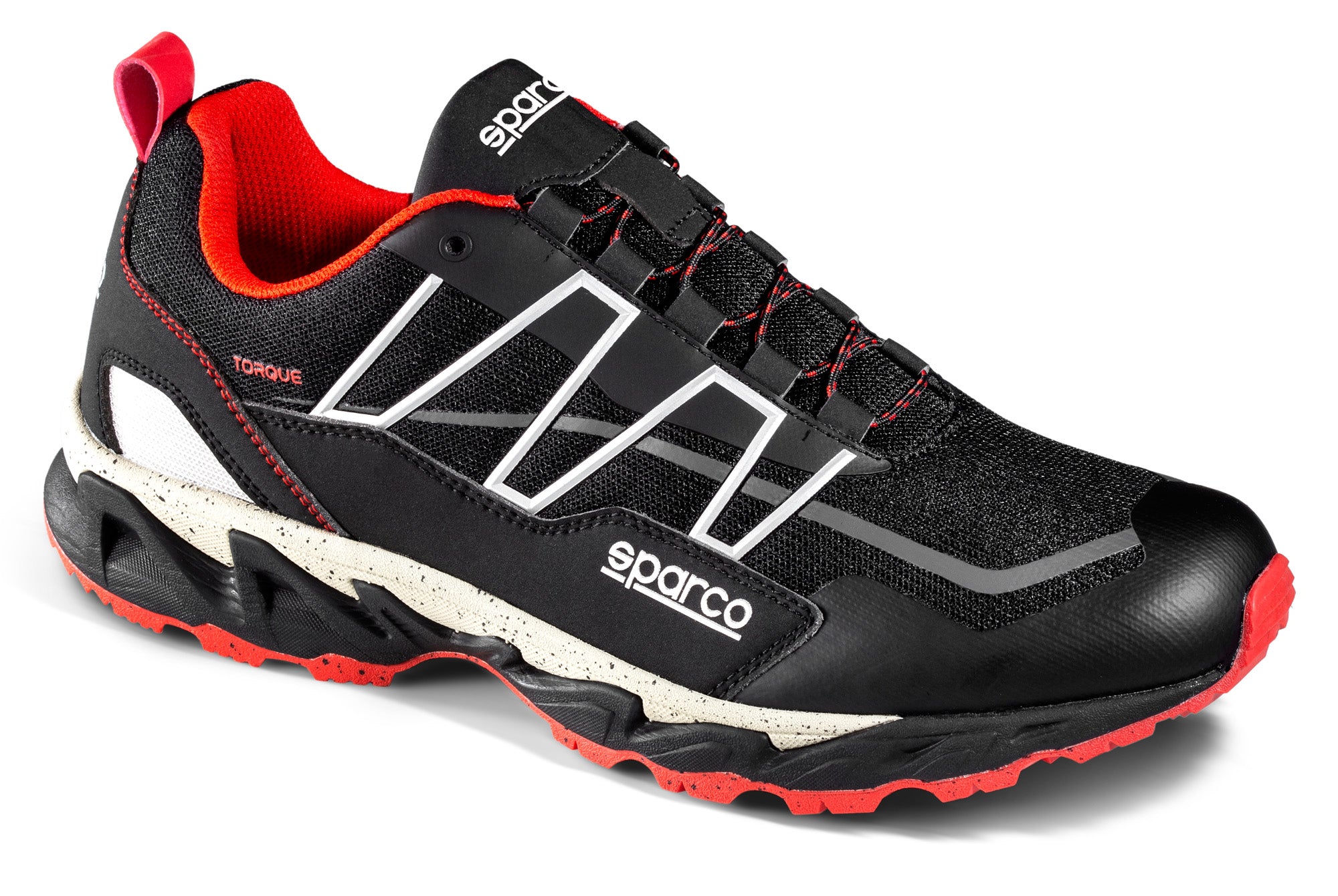 SPARCO 00128938NRRS TORQUE Mechanic shoes, black/red, size 38 Photo-2