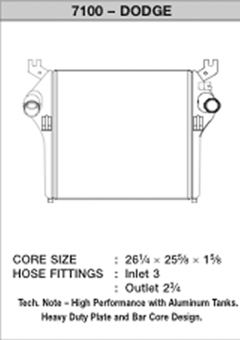 CSF 7100 Radiator for Dodge Ram 6.7L Turbo Diesel 2010-2012 Photo-1
