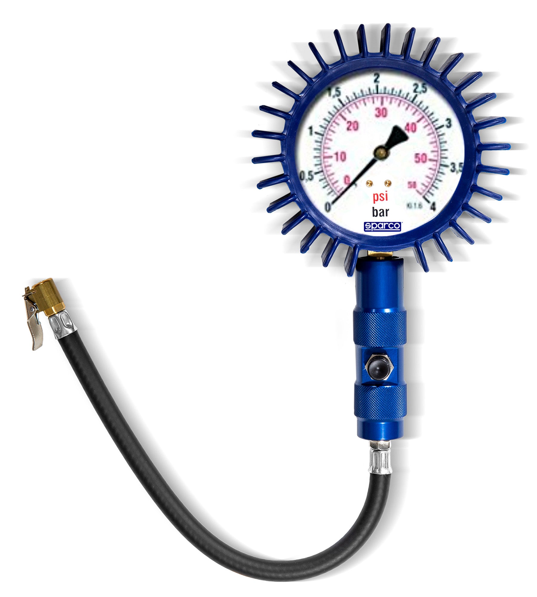 SPARCO 29410100A Tyre Pressure Gauge, 0-4 bar, 100 mm Photo-0