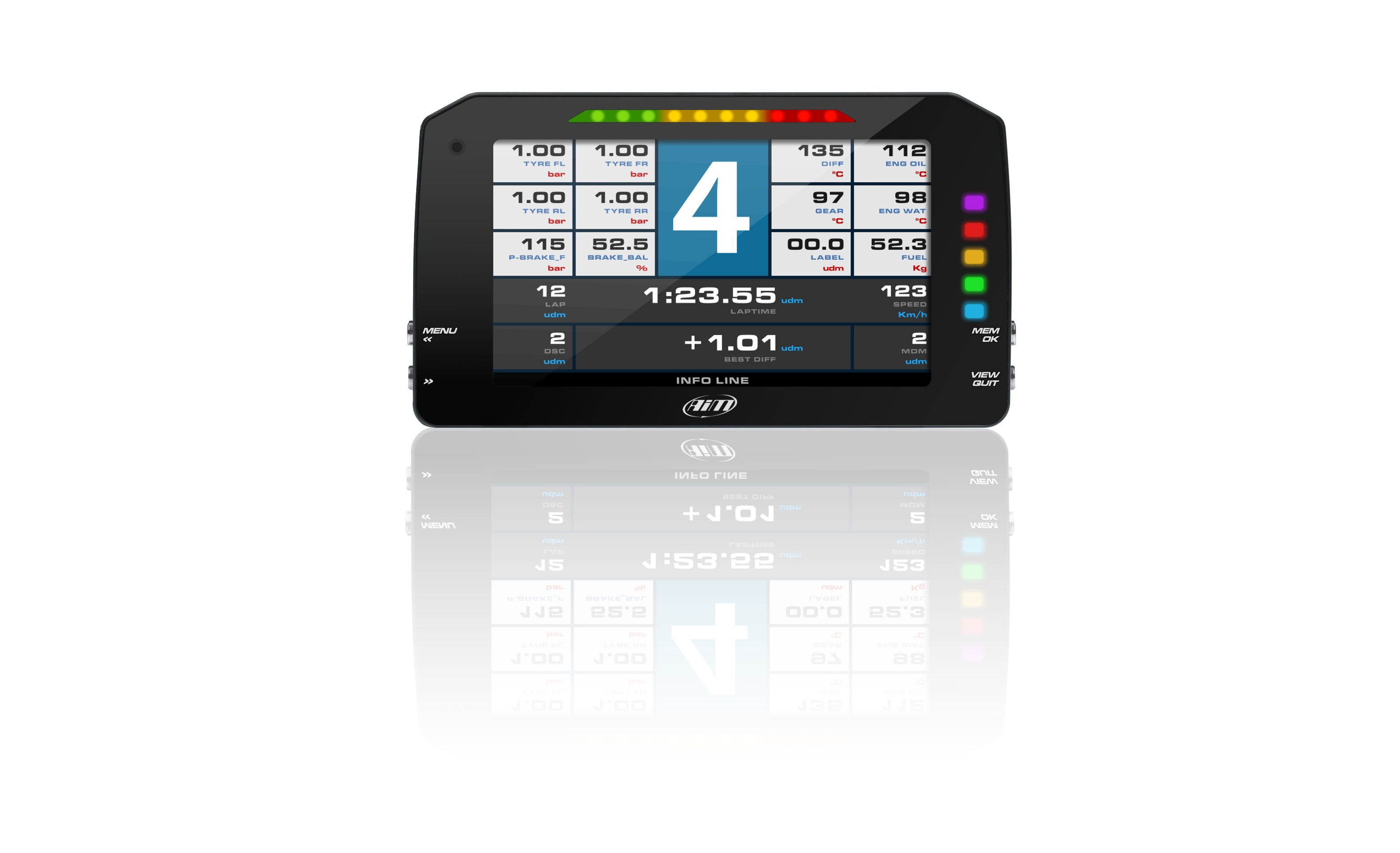 AIM XC1PDM32D06R400C2NI PDM32 D 6" No Icons GPS ROOF 400 Photo-1