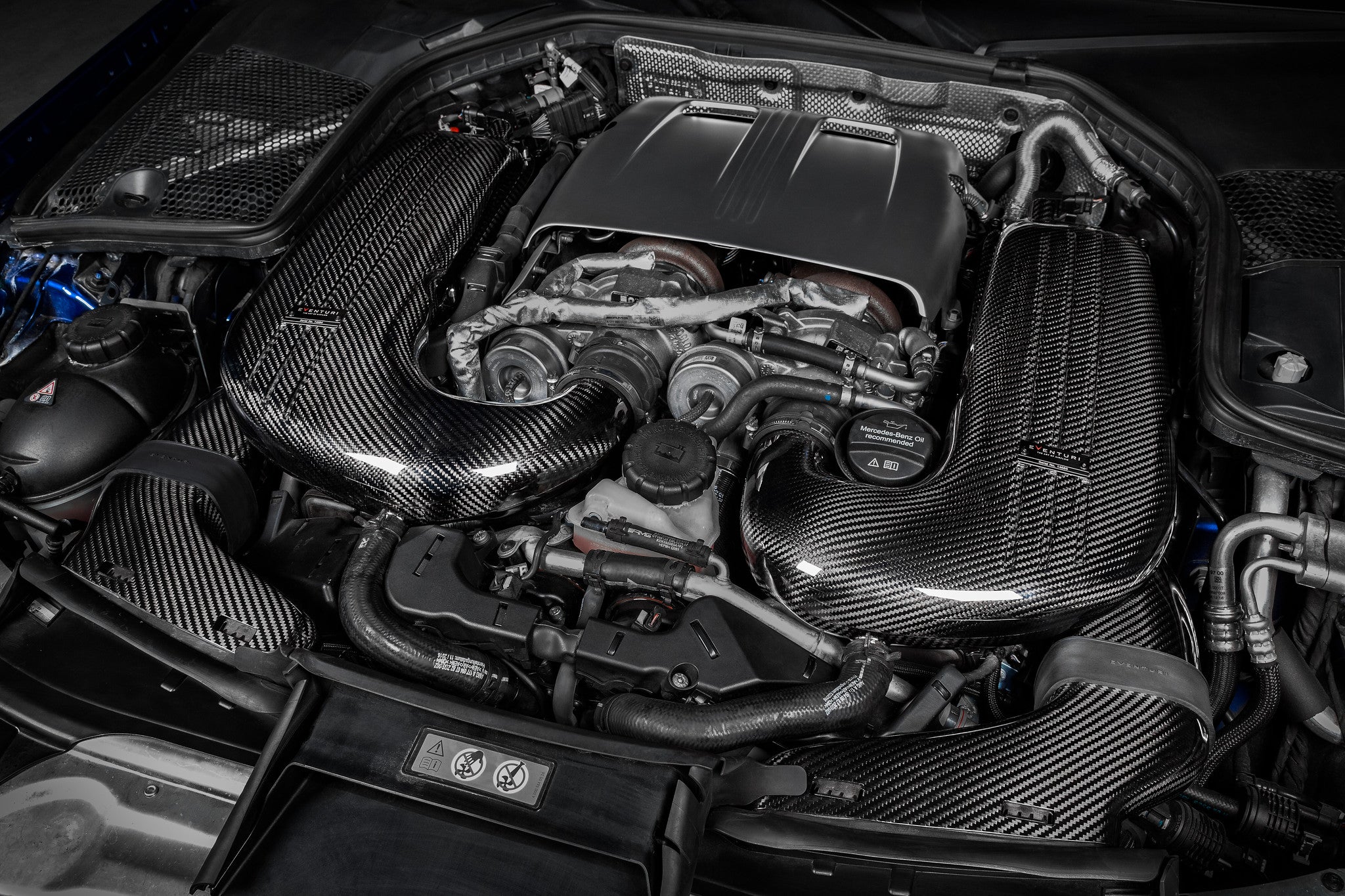 EVENTURI EVE-C63S-CF-INT Intake system MERCEDES-Benz AMG W205 C63S (carbon fiber) Photo-5