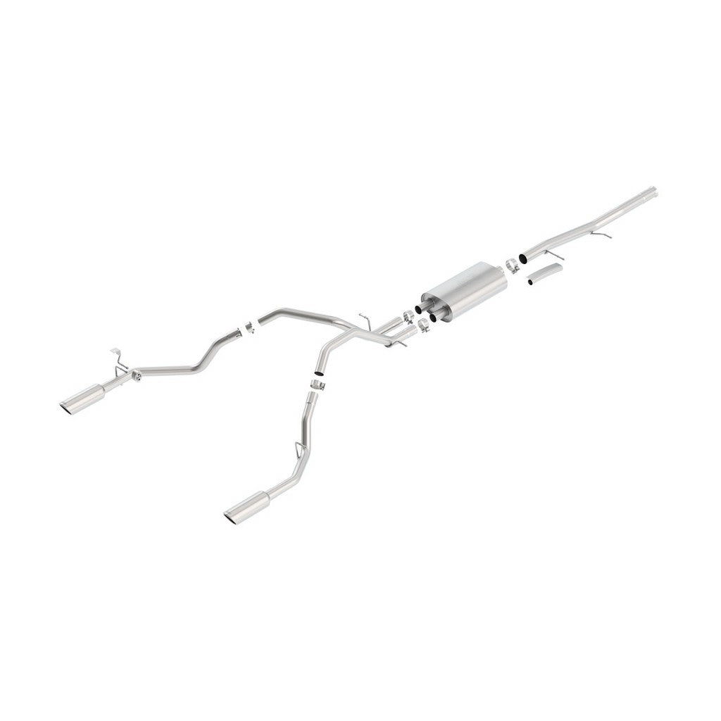BORLA 140429 Cat Back Exhaust System SILV / SIERRA 1500 09- 11 4.8 / 5 Photo-0