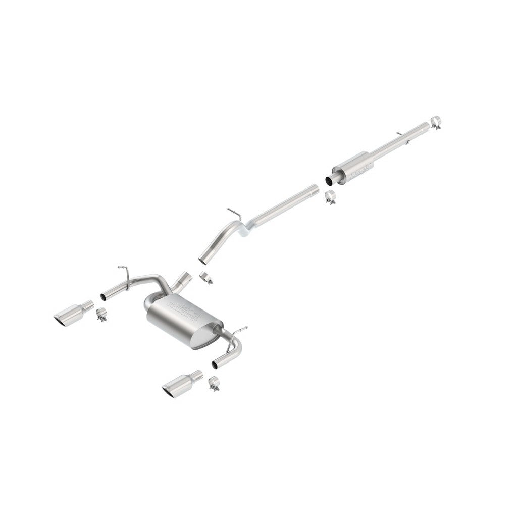 BORLA 140459 Cat Back Exhaust System WRANGLER 2012 3.6L AT / MT 4WD Photo-0
