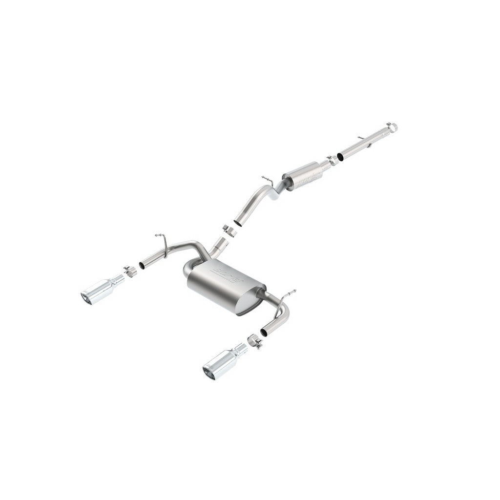 BORLA 140460 Cat Back Exhaust System WRANGLER 2012 3.6L AT / MT 4WD 2DR Photo-0