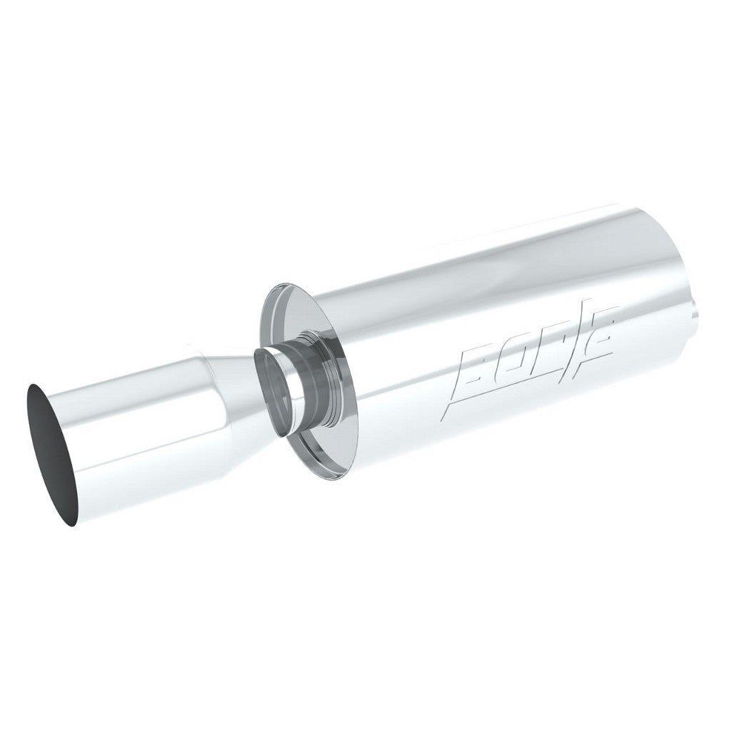 BORLA 40058 Rock-It - 2.25" Inlet Pipe - Single 4.5" Round Tip - Boomer Muffler Photo-0