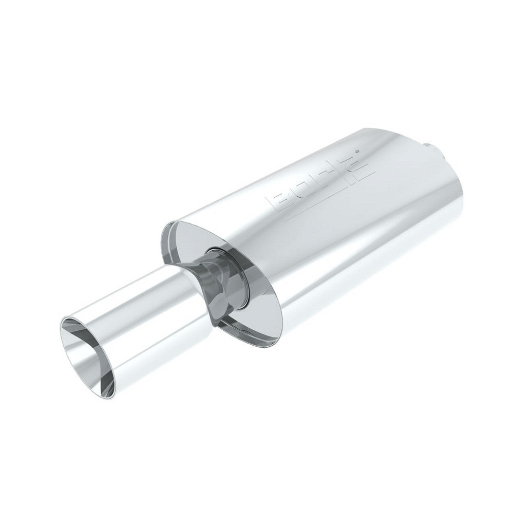 BORLA 40060 Blow Torch - 2.25" Inlet Pipe - Single 4" Round Tip - Boomer Muffler Photo-0
