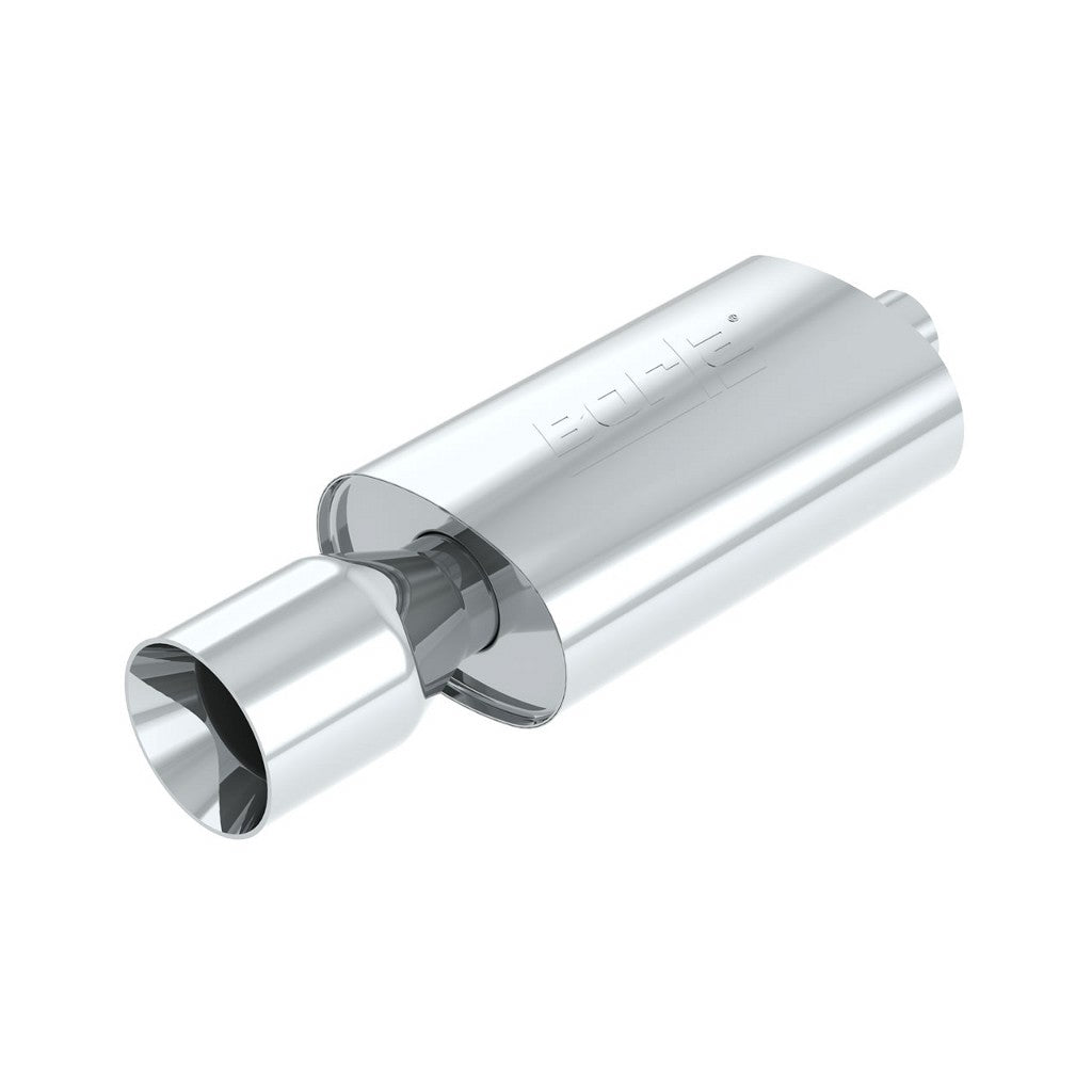 BORLA 40061 Wailtail - 2.25" Inlet Pipe - Single 5" Round Tip - Boomer Muffler Photo-0