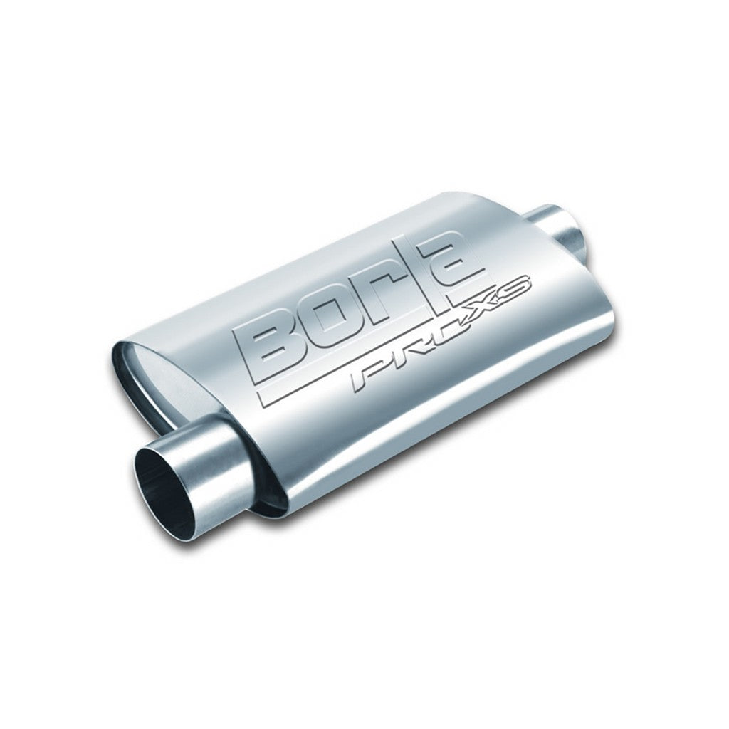 BORLA 40665 ProXS™ Muffler Center / Offset Oval 2,5" in / out, 19" x 4" x 9.5" Photo-0