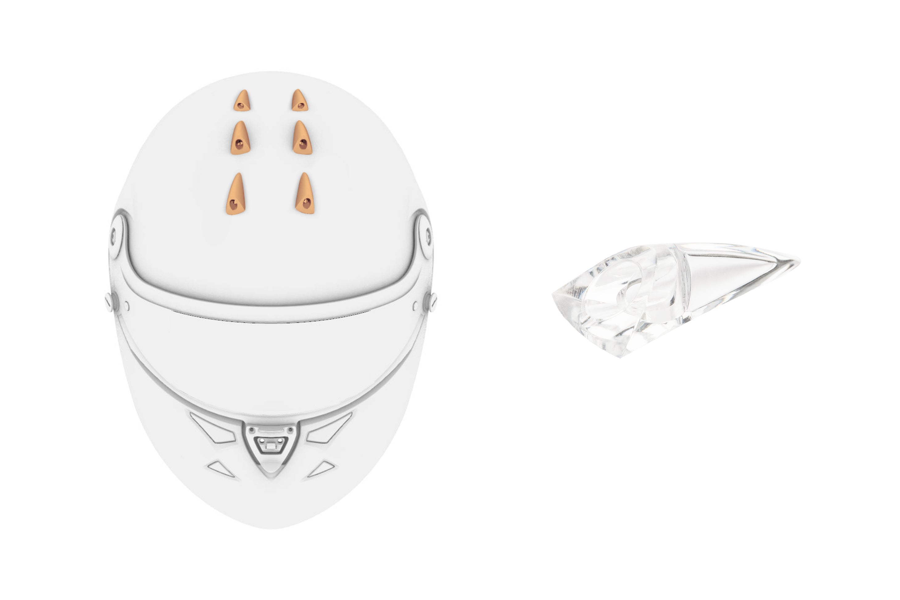 SCHUBERTH 1010008100 Small vents clear 6 pcs SF3/SP1 Photo-0