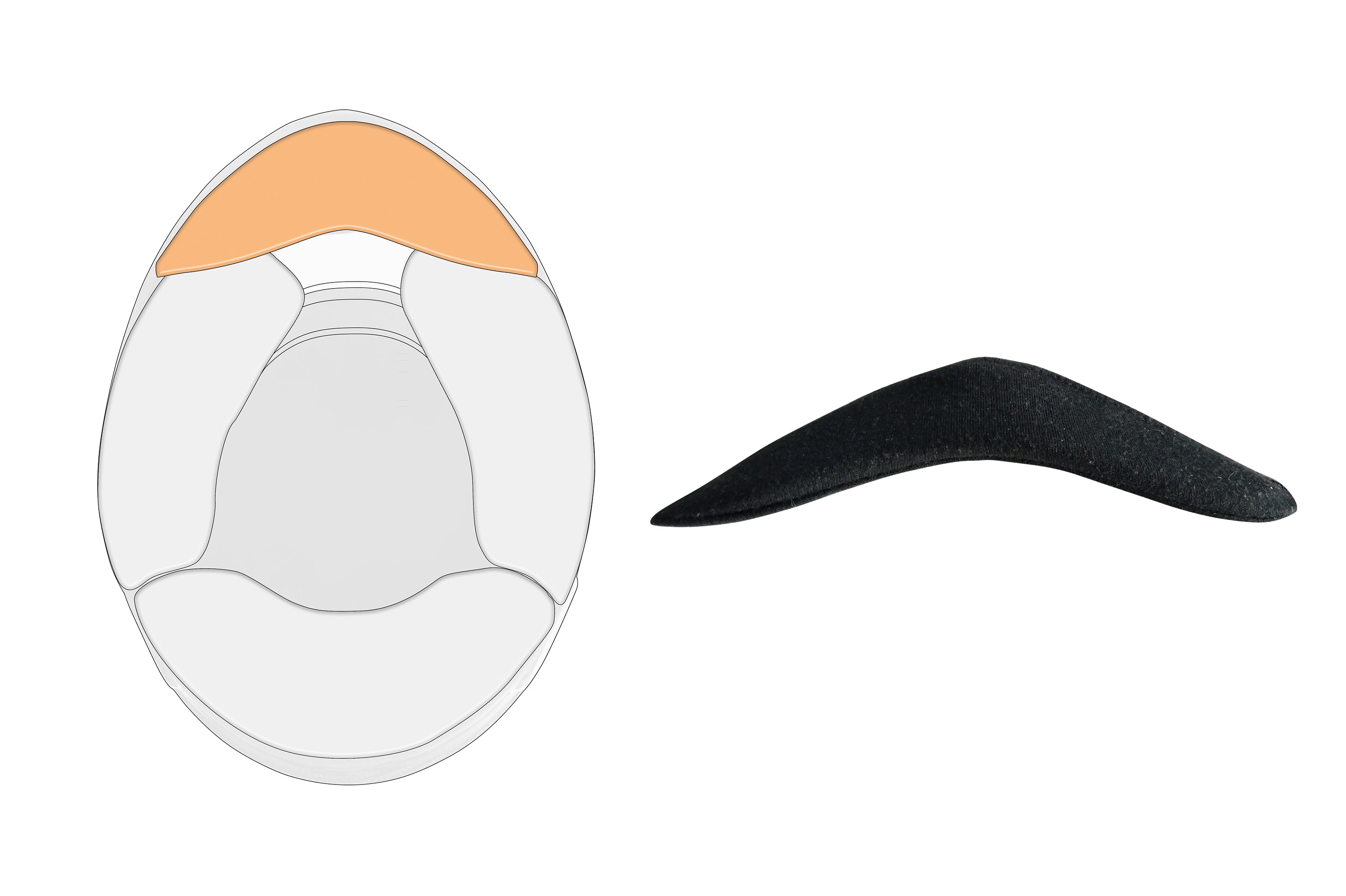 SCHUBERTH 10100012149 Wind Deflector SP1 - Black colour Photo-0