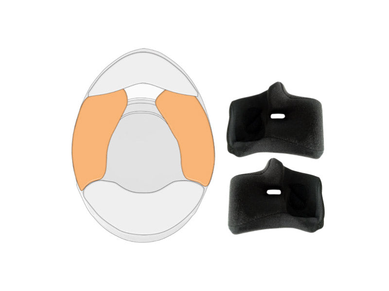 SCHUBERTH 10100012155 Cheek pads 30mm SP1 - Black colour size for 57(M) / 60-61 (L+) Photo-0