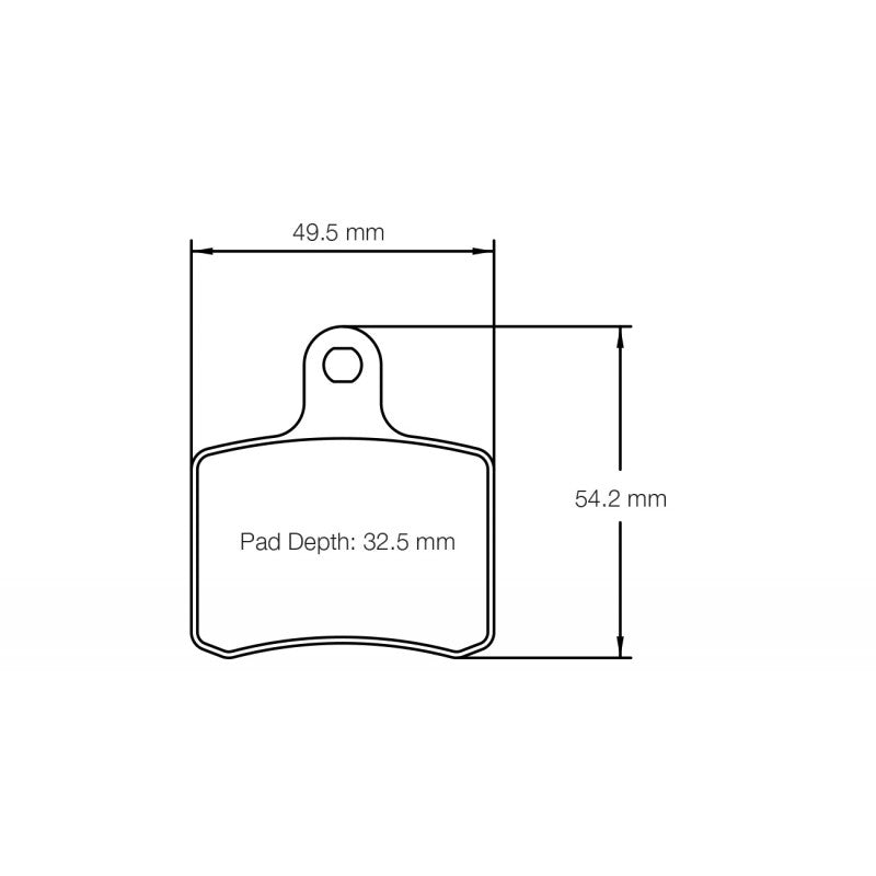 PAGID 5103-K1 Brake Pads for (rear) for TONY KART DD2 / KZ Shifter Photo-0